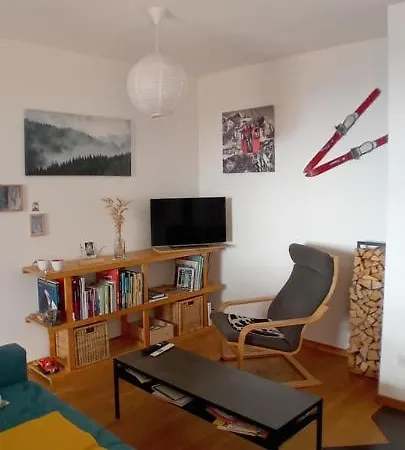 Appartement Chenille 2 Pieces Plein Pied Avec Jardin Et Vue Magnifique Leysin